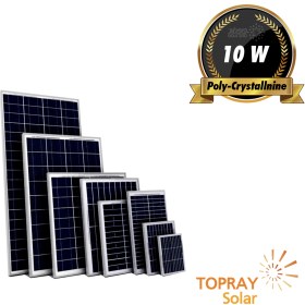 پنل خورشیدی 10 وات پلی کریستال